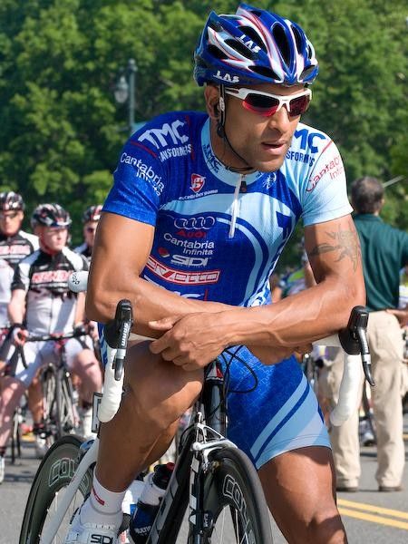 Ivan Dominguez (Fuji-Servetto) ponders if he'll have the chance to unleash his sprint later today.