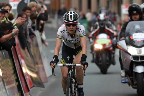 Judith Arndt (HTC-HighRoad) finished second on the stage