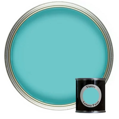 Vintro Matt Emulsion Turquoise Tester Pot 125ml (christabelle)