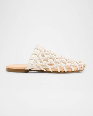 Nour Knot Net Slide Mules