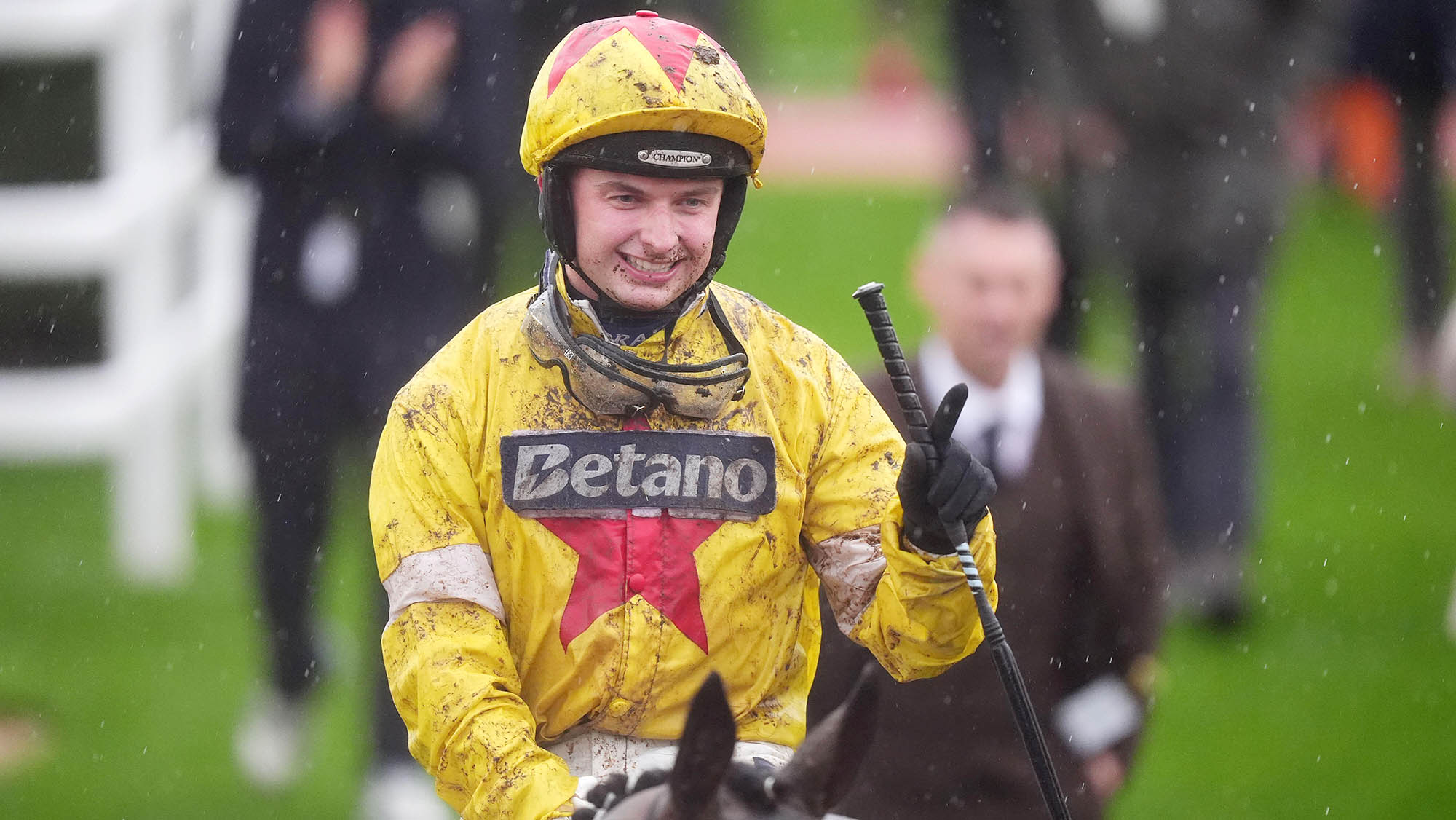 Sean Bowen aboard Wade Out after winning the Sun's 'Save Our Bets' Novices' Chase during Countryside Day at Cheltenham Racecourse. Picture date: Friday November 14, 2025.