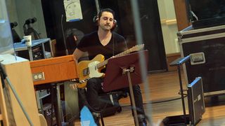 Derek Wells Guitarist on ACM Lifting Lives Music Camp - Recording Session with Jake Owen on June 26, 2013 in Nashville, Tennessee