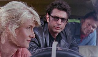 Laura Dern, Jeff Goldblum and Sam Neill in Jurassic Park