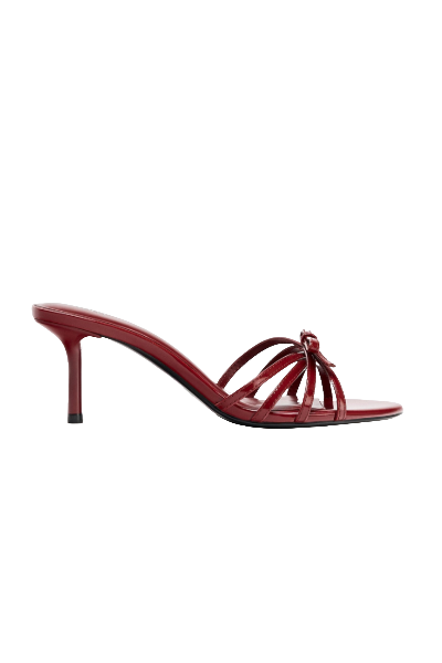 ZARA, Heeled Sandals With Bow