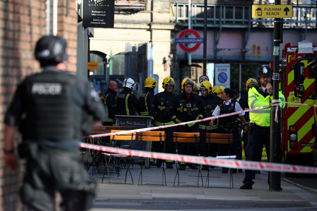 London Fire Brigade near Parsons Green