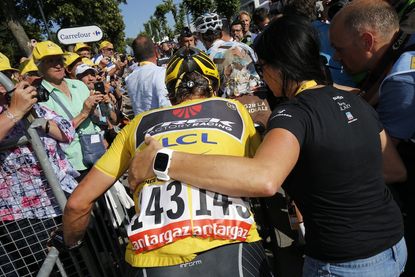 Fabian Cancellara after stage three of the Tour de France (Sunada)