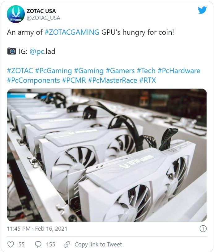 geforce rtx 3070 crypto mining