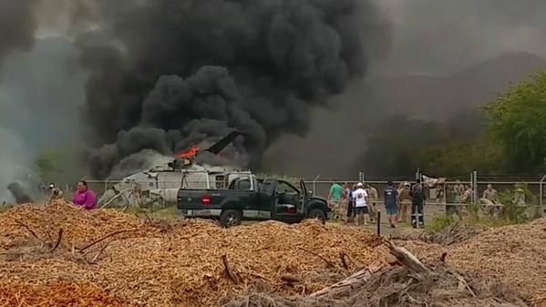 Marine chopper crash in Hawaii.