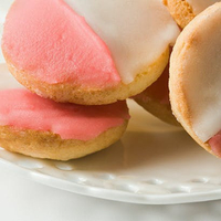 3. William Greenberg Desserts Mini Pink and White Cookies: View on Goldbelly