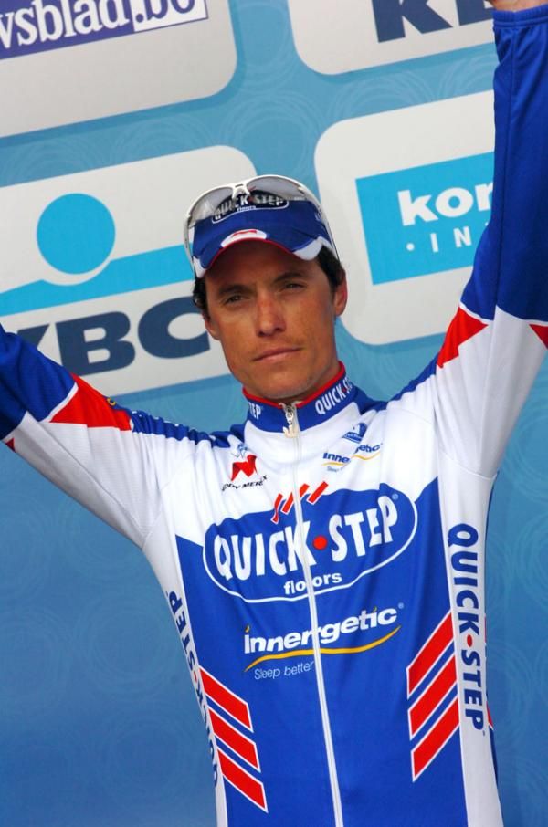 Sylvain Chavanel (Quickstep) struggled to find a smile after his second place