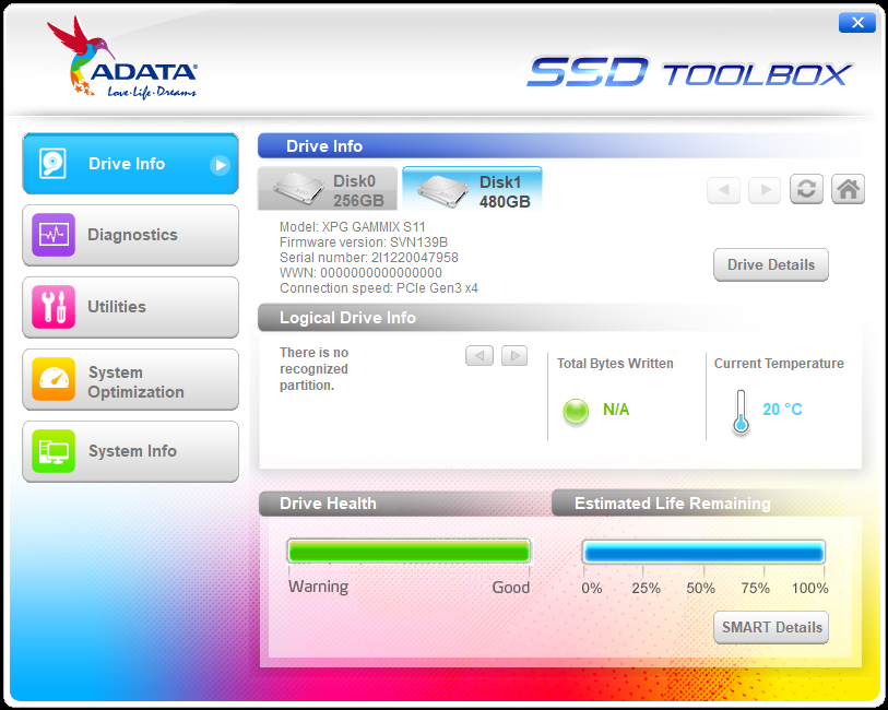 Adata ssd toolbox. Data XPG SSD софт.