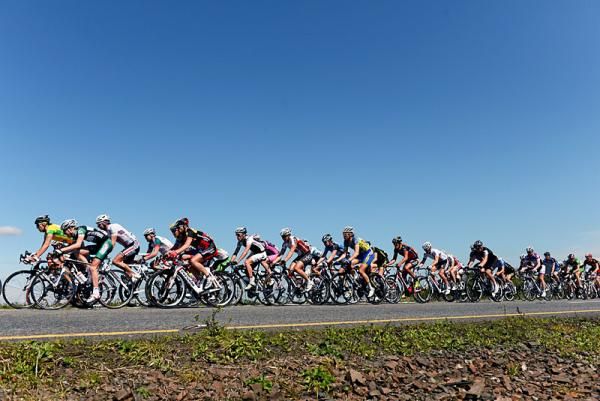 Riders on the approach to Thurles, Co. Tipperary, during the second stage of the 2012 An Post R&aacute;s.