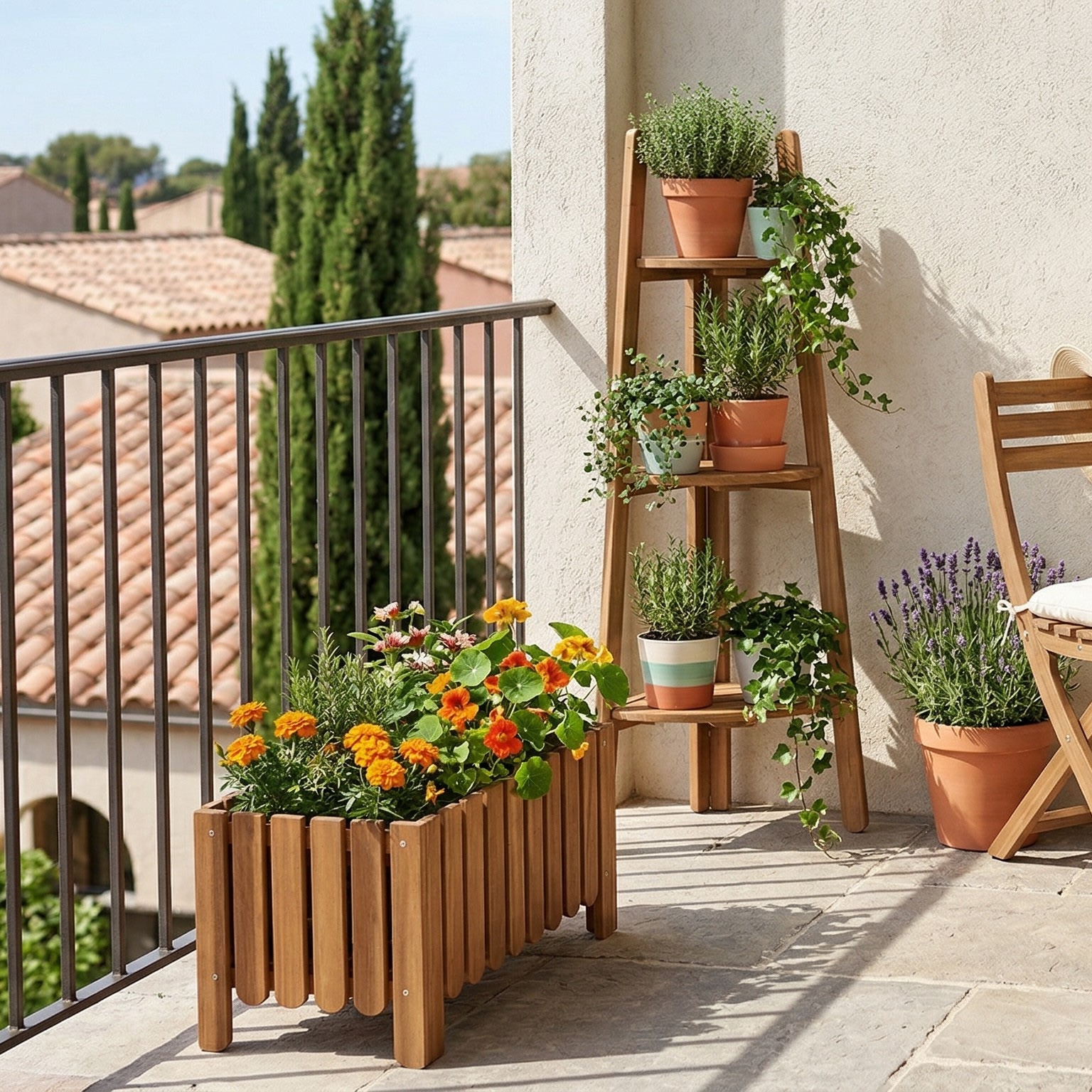 IKEA ASKHOLMEN on a balcony