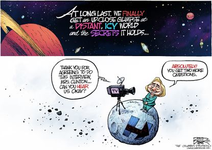 Political cartoon U.S. Hillary Clinton Pluto