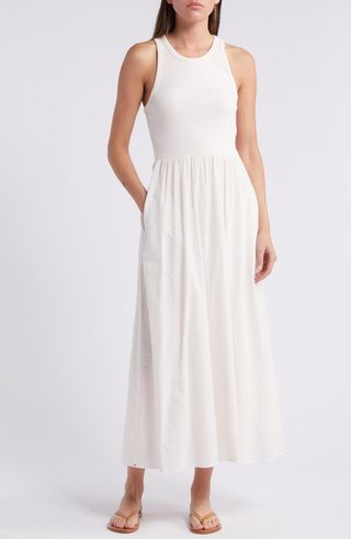 Flynn Mixed Media Maxi Dress