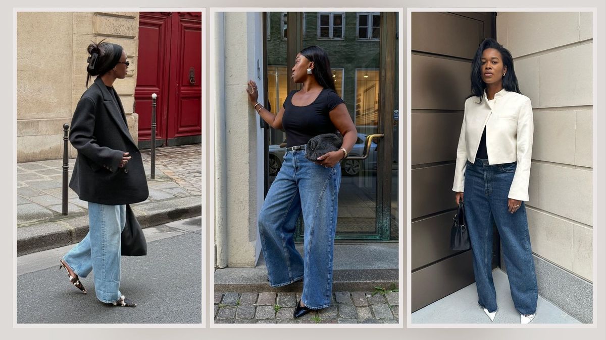 I Can't Unsee It—Wide-Leg Jeans Always Look Their Best With this Elevated Shoe