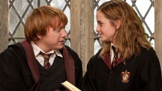 Emma Watson and Rupert Grint cute moment in Harry Potter