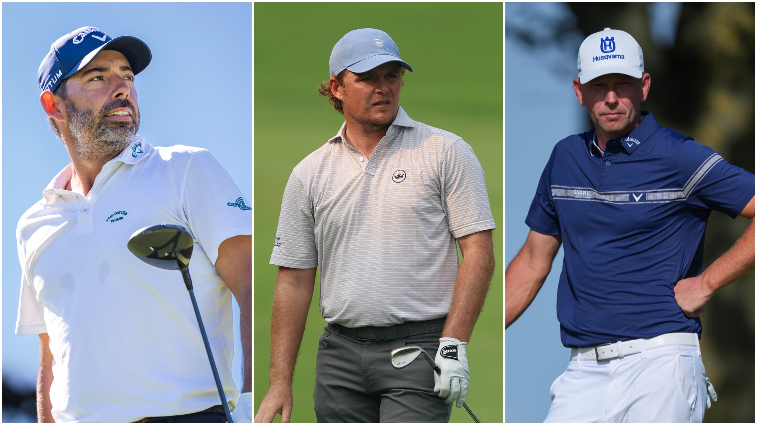 Pablo Larrazabl, Eddie Pepperell and Marcel Siem pictured together