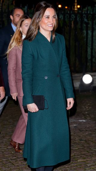 Pippa Middleton attends the 'Together at Christmas' community carol service at Westminster Abbey on December 8, 2021