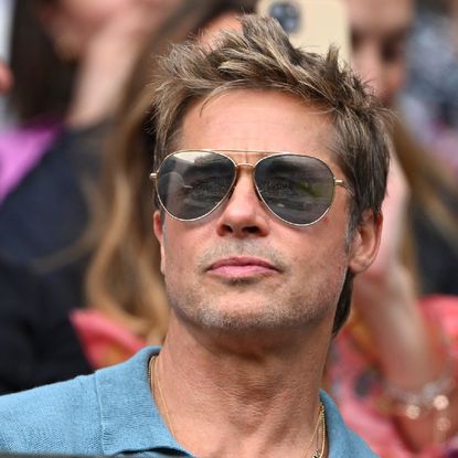 Brad Pitt at Wimbledon 2023