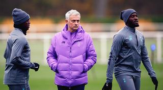 Jose Mourinho and Tanguy Ndombele