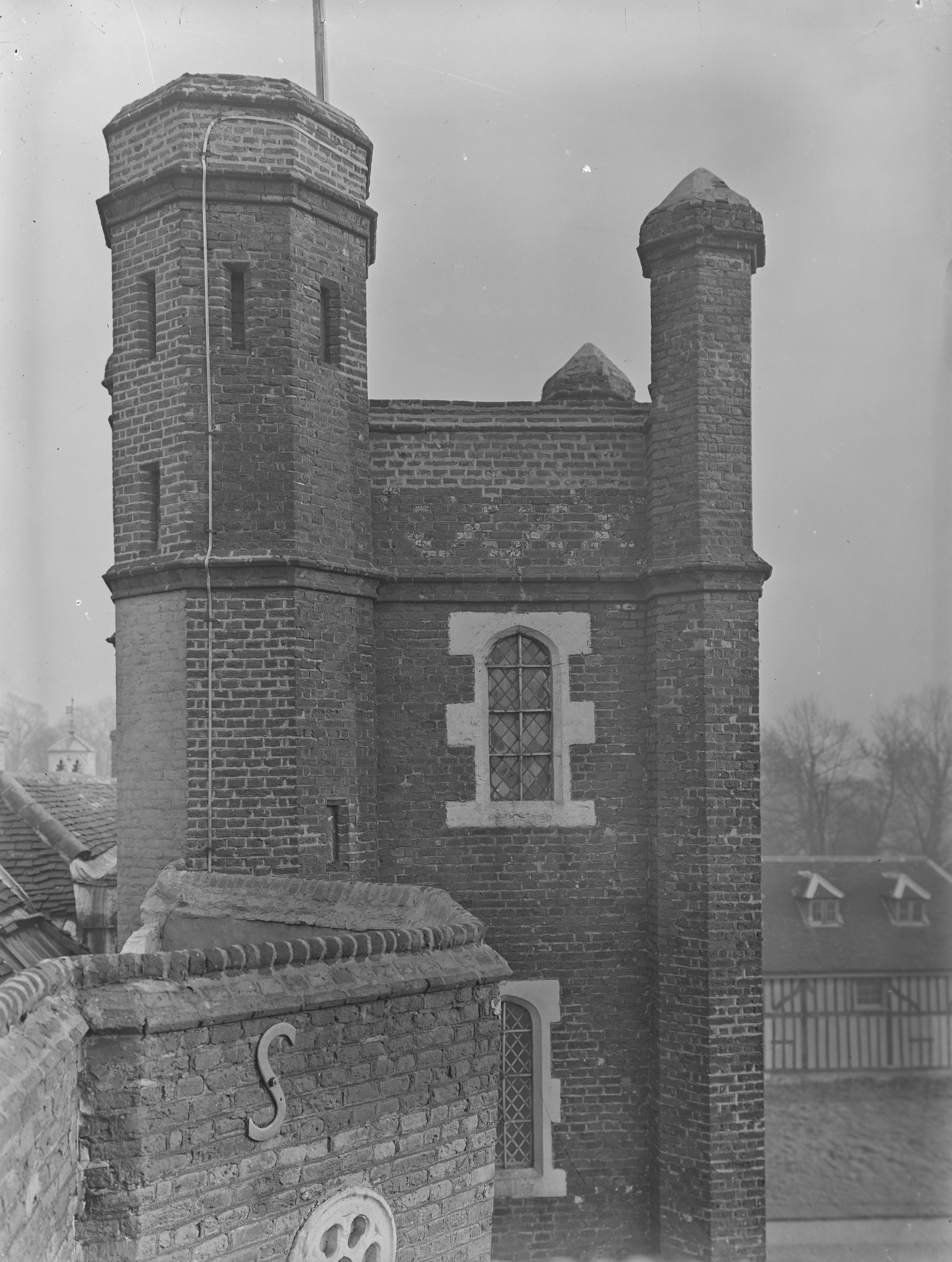 Black and white images of Belhus house in Essex