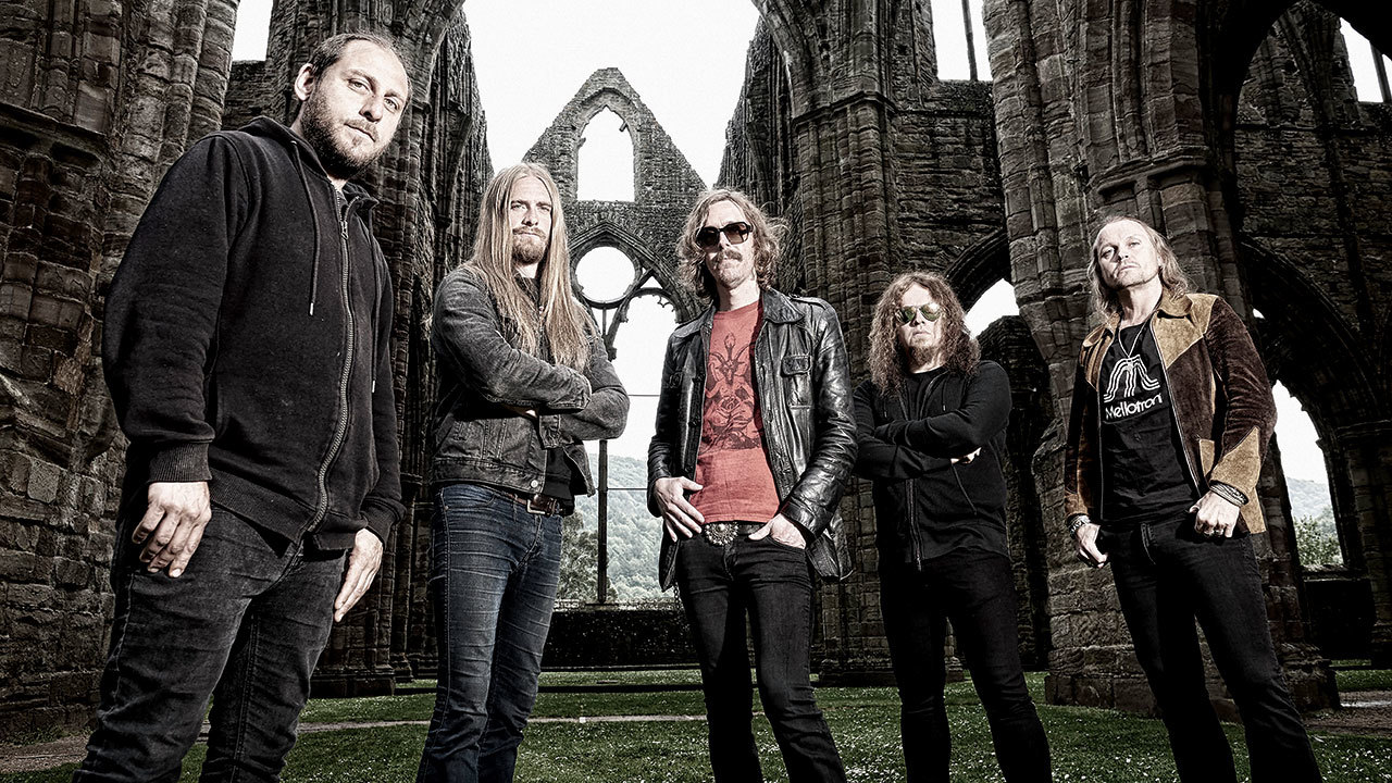 A press shot of Opeth taken in 2016