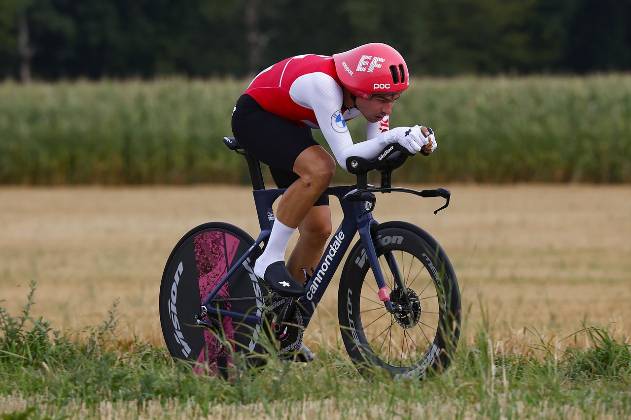 European Championships Munich 2022 - 2022 UEC Road Elite European Championships - Men's ITT - 17/08/2022 - Stefan Bissegger (SUI) - photo Luca Bettini/UEC/SprintCyclingAgency&Acirc;&copy;2022