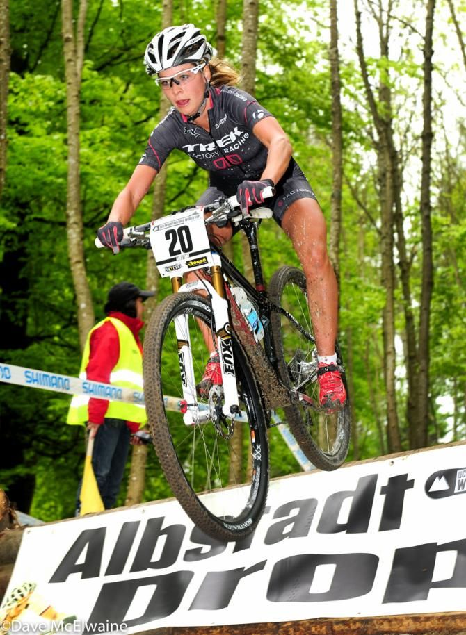 Emily Batty (Trek Factory Team) finished on the podium last week at Mont-Sainte-Anne