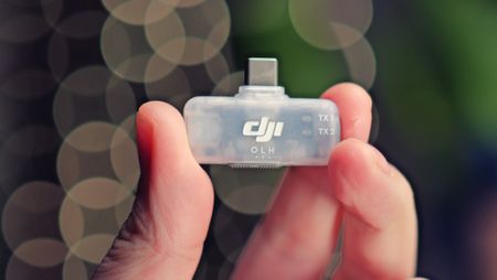 Close up shot of the DJI Mic Mobile Receiver