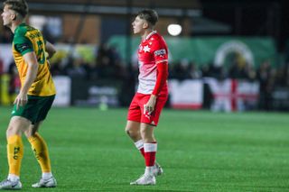 Aiden Marsh playing for Barnsley against Horsham in the FA Cup, 2023