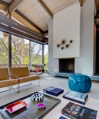 Ray Kappe designed house, living room in California