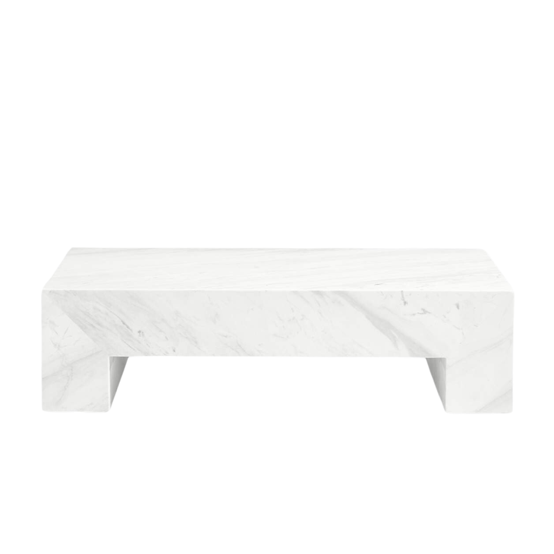 white marble coffee table