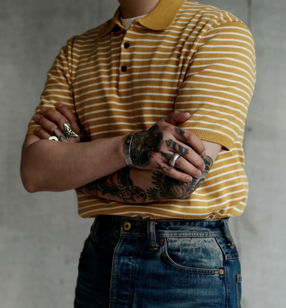 Atorie, Striped Short-Sleeve Polo Shirt