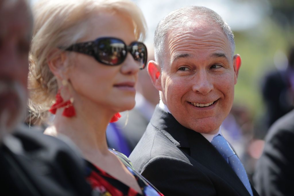 Scott Pruitt with Kellyanne Conway.