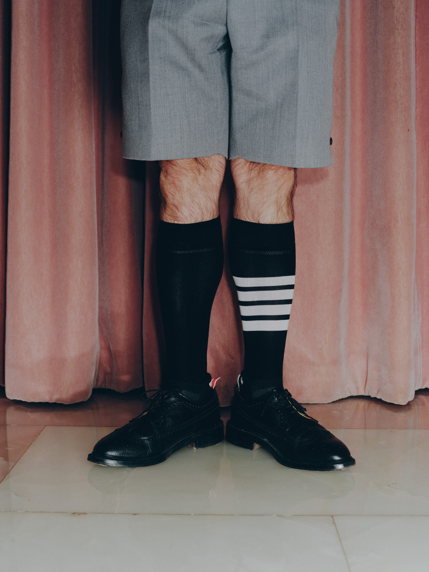 Thom Browne designer portrait in Thom Browne suit