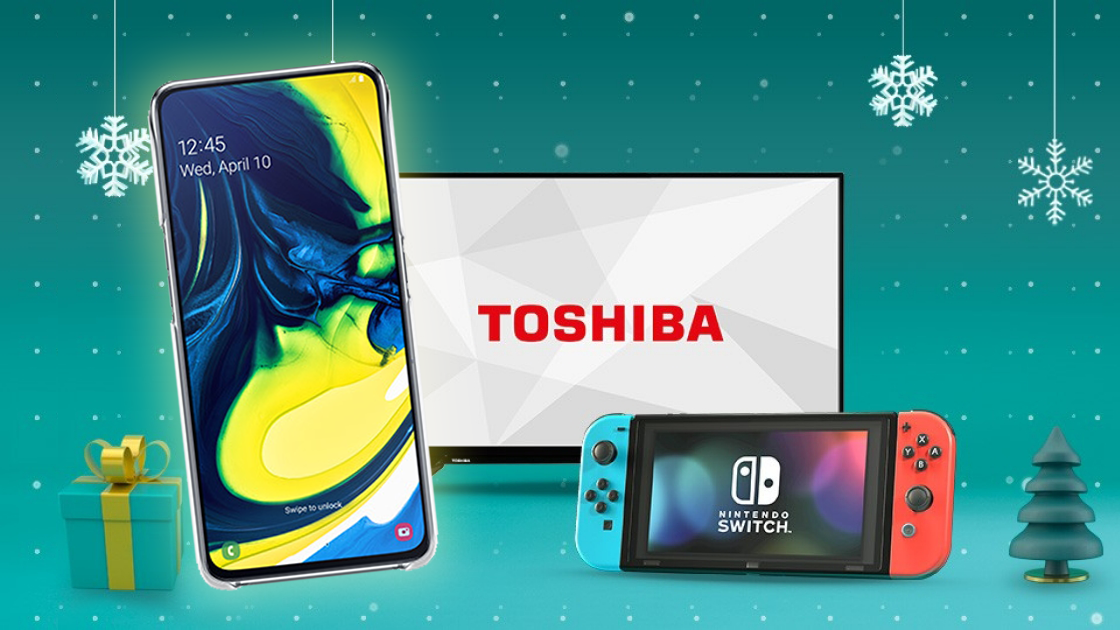 Get a FREE Nintendo Switch or Toshiba TV with a Samsung Galaxy A80, A70 or A40! 