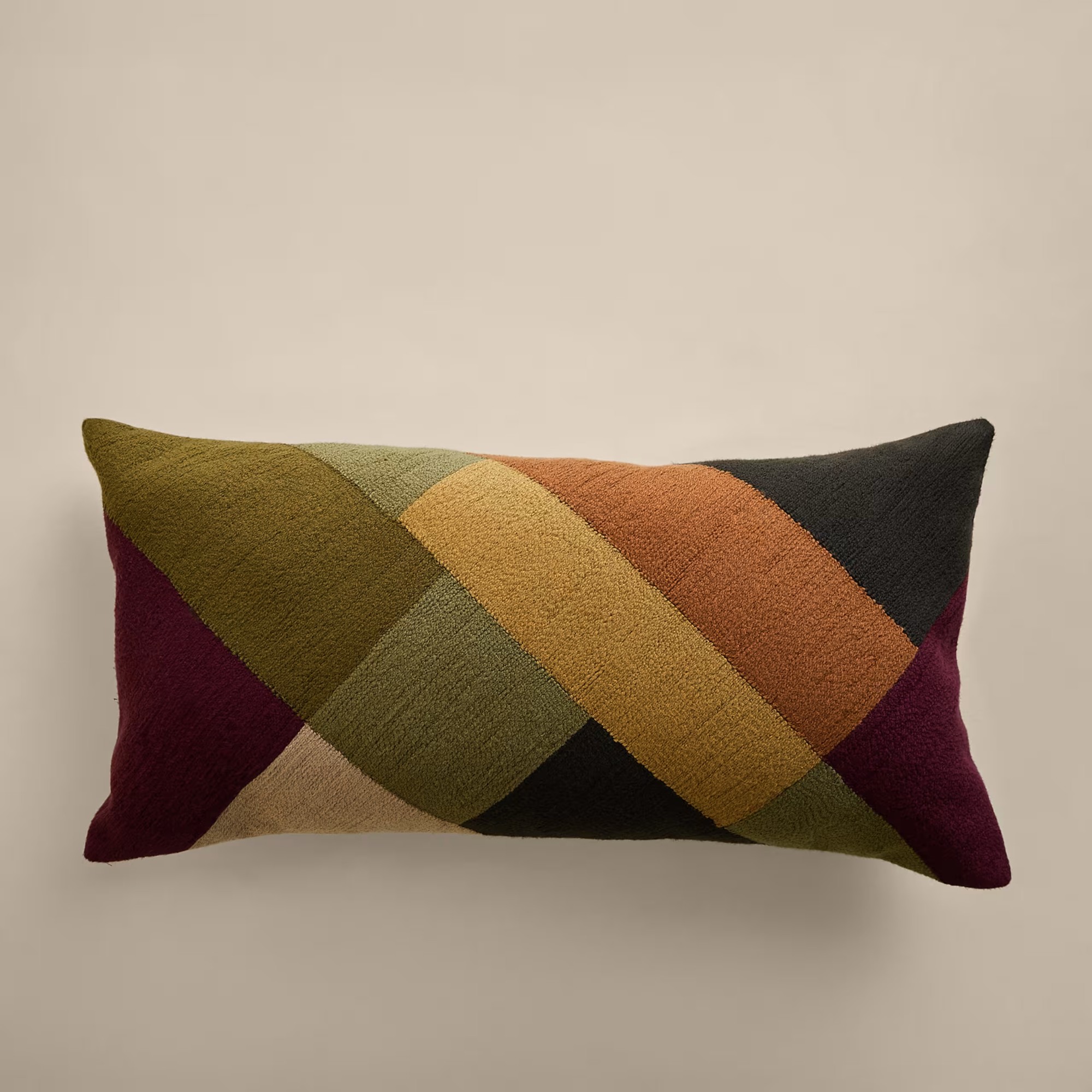 M&amp;amp;S Pure Cotton Crewelwork Embroidered Cushion
