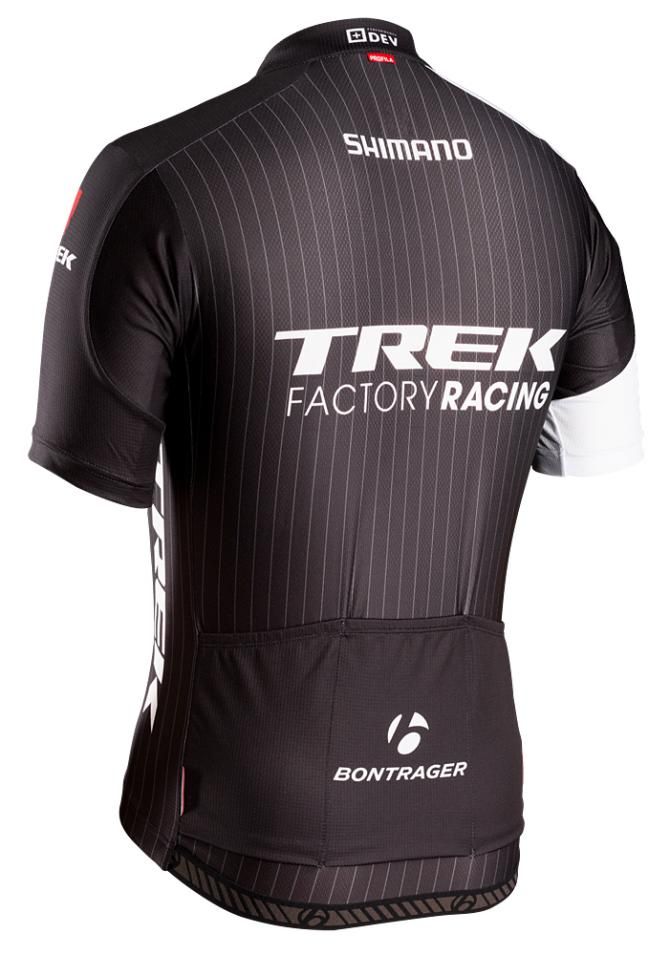 The back of the 2014 Trek Factory Racing jersey