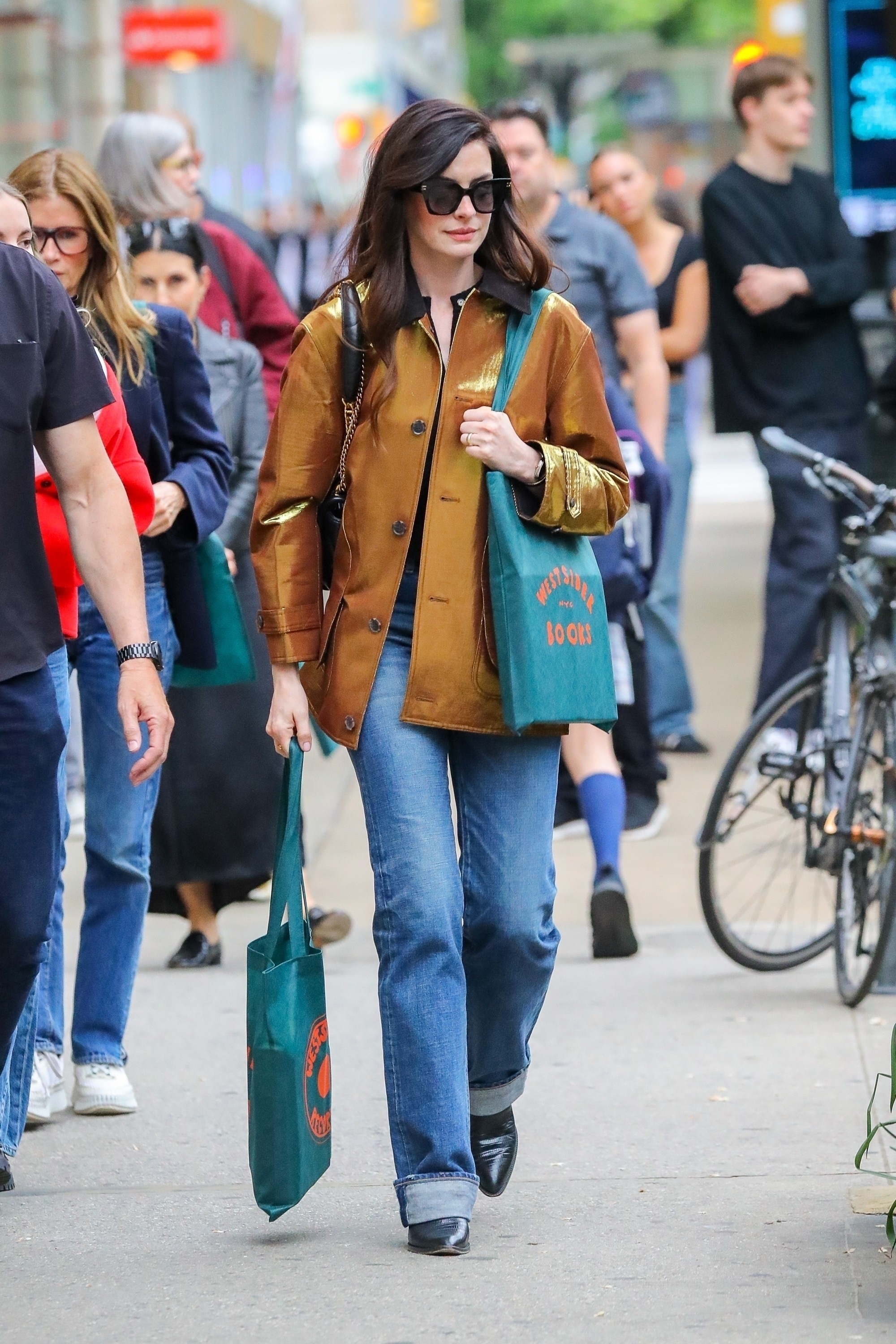Anne Hathaway in New York City