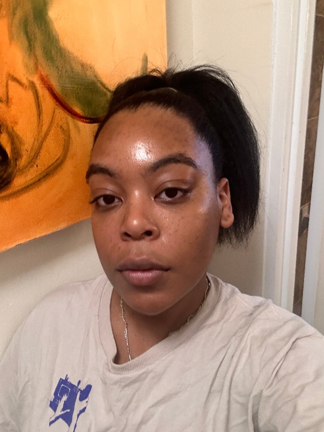 Ariel Baker before and after testing the Tatcha Longevity Memory Cream moisturizer.