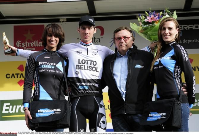 Boris Valle (Giant Shimano) in the Sprints classification jersey