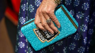 Queen Camilla baked beans handbag