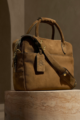 Father's Day Gift Guide 2023 | Banana Republic Suede Briefcase 