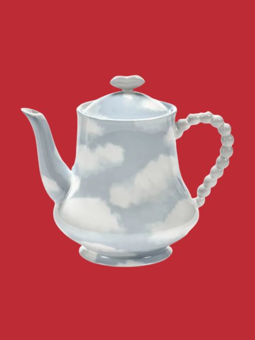 Hand-Finished Porcelain Tea Pot Les Objets Mouleversants