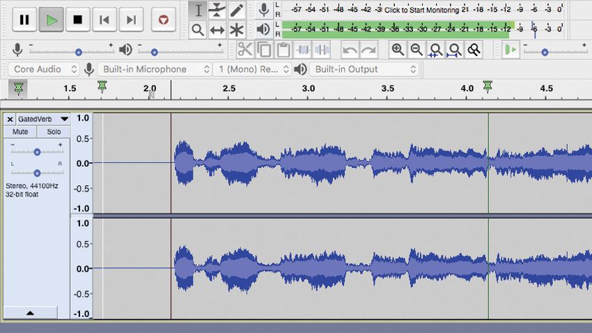 audacity play while recording