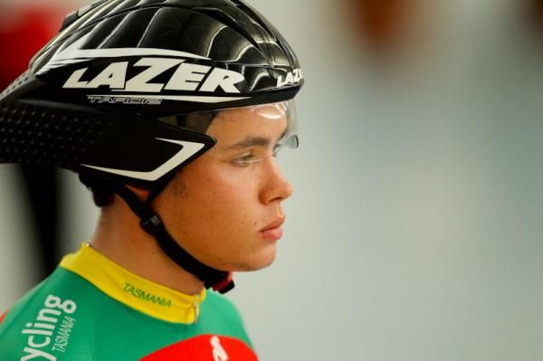 Peter Loft (TAS) gets in the zone.
