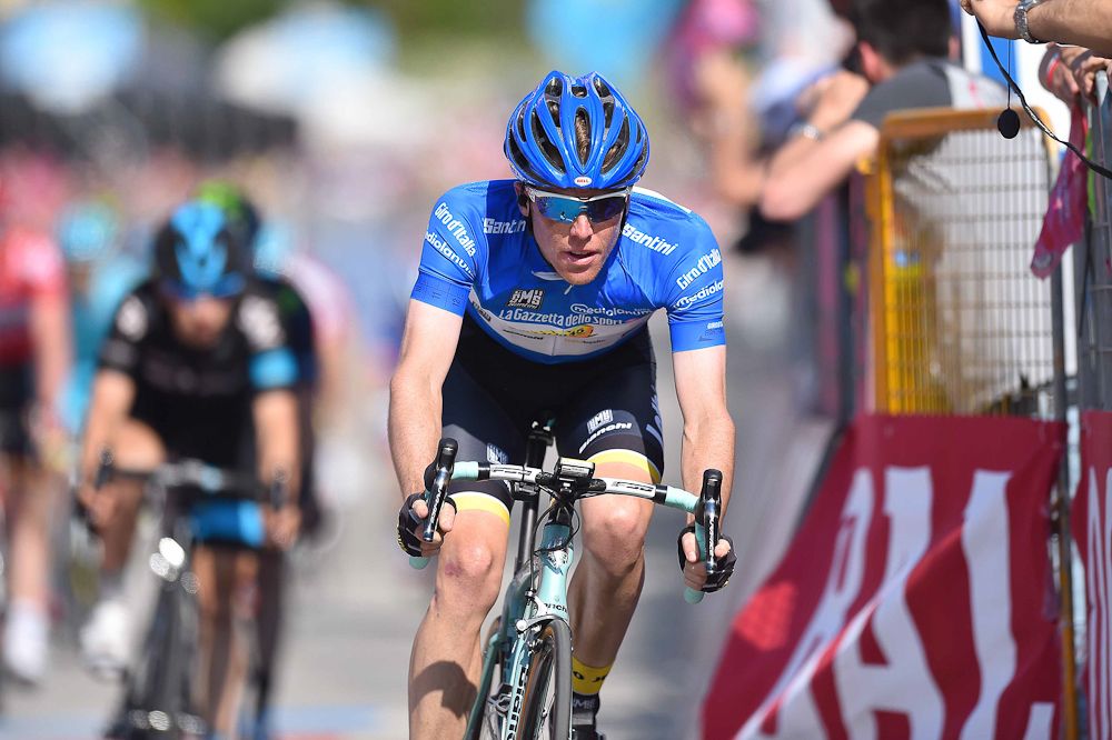 Steven Kruijswijk (LottoNL-Jumbo) at the finish of stage 18.