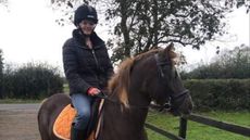 Rider Luka Sibley-Corey has called for defibrillators to be more widely available after one helped to save her life when she sustained a heart attack while out hacking