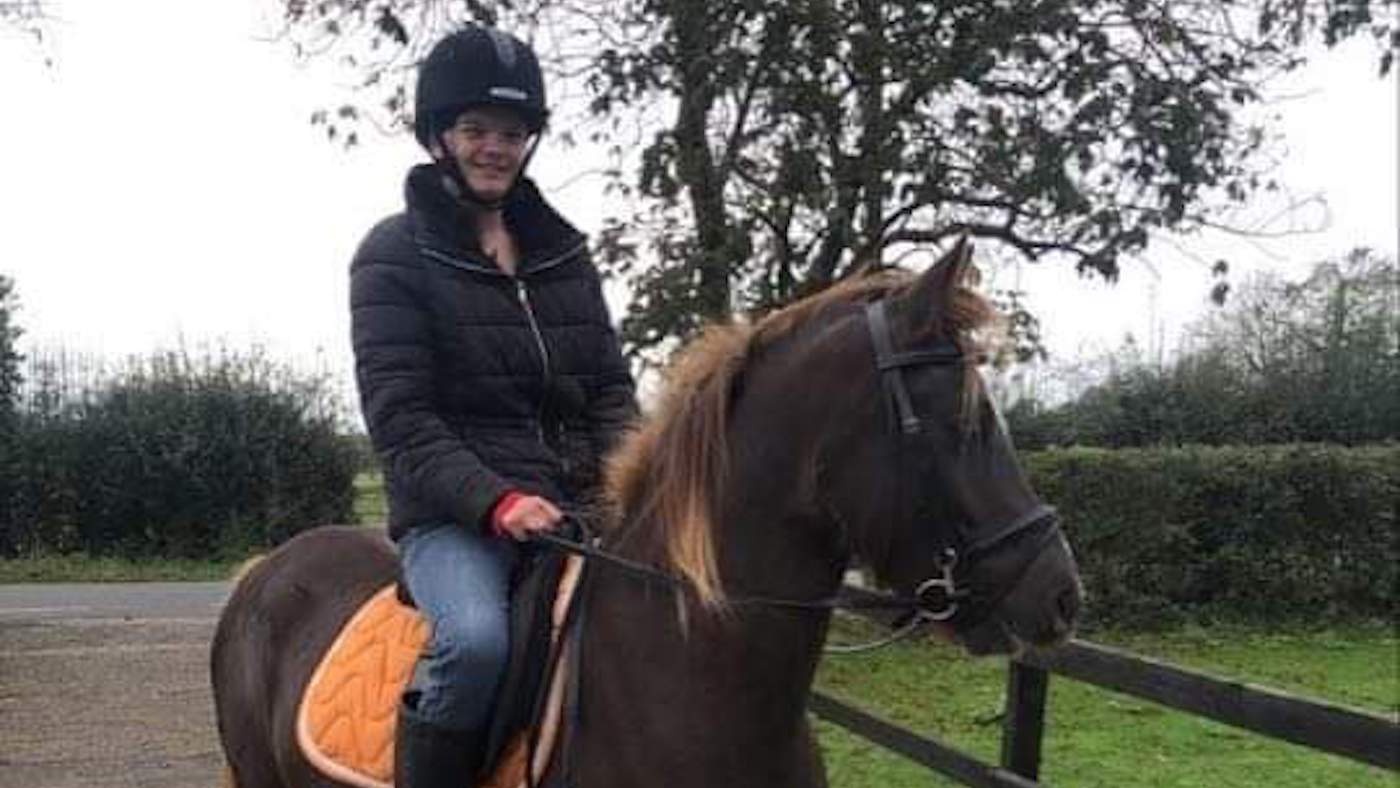 Rider Luka Sibley-Corey has called for defibrillators to be more widely available after one helped to save her life when she sustained a heart attack while out hacking